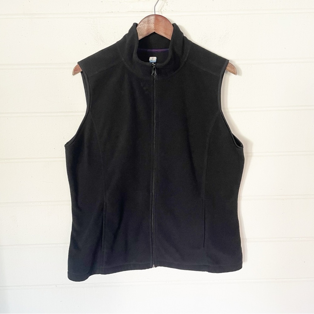 SJB Active Women’s Black Full-Zip Fleece Vest Size Large